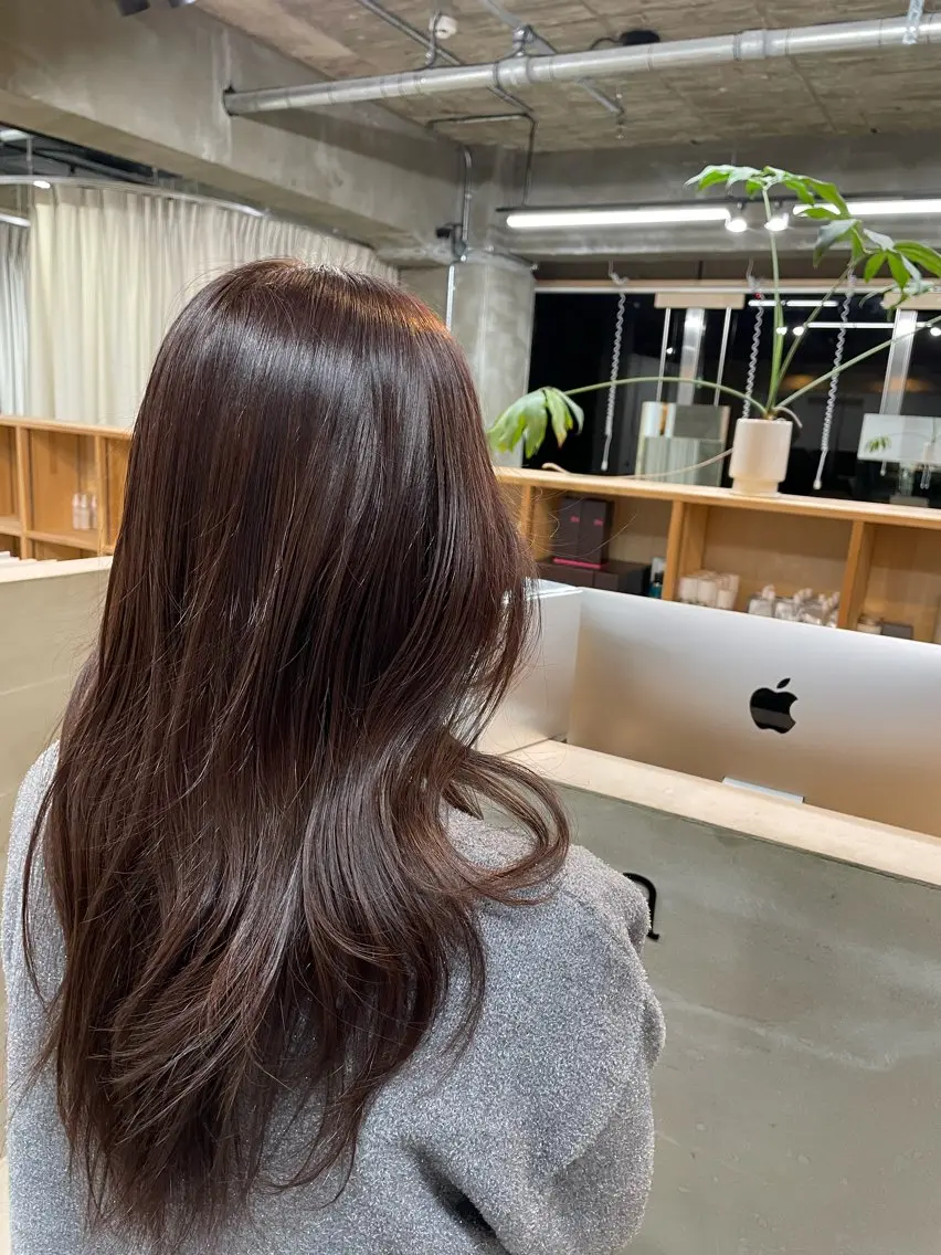 ミディアム カラー ヘアカラー 坂田 春樹のヘアスタイル