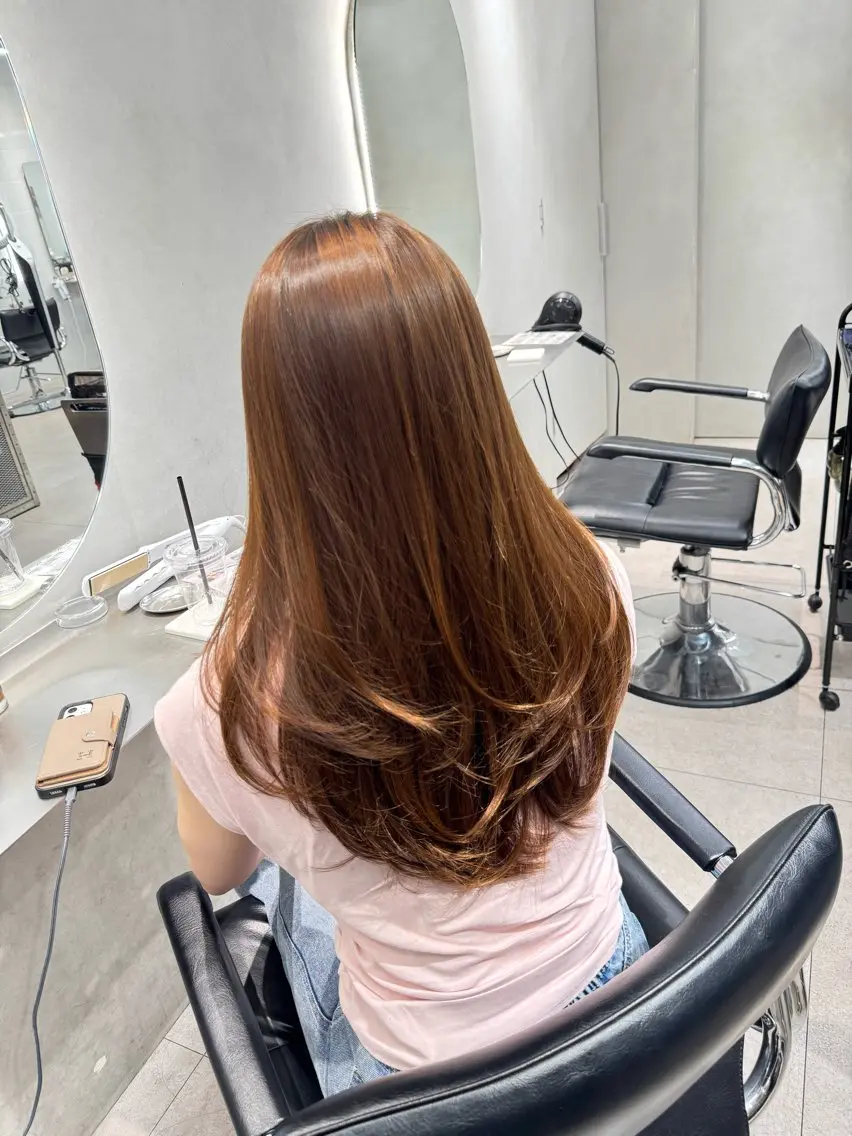 ロング カラー ヘアアレンジ カット ヘアカラー 縮毛矯正 トリートメント 韓国レイヤーカット/ 髪質改善/郷家拓斗のヘアスタイル