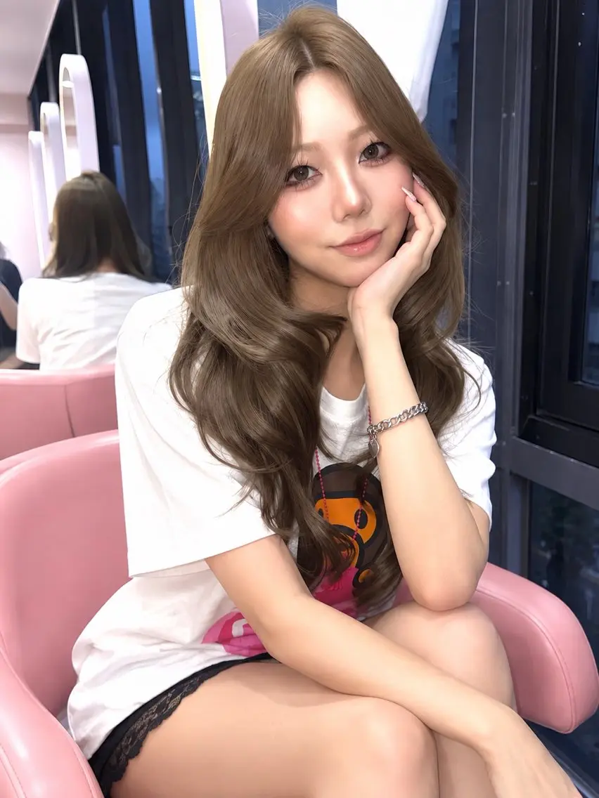 ロング カラー カット ヘアカラー トリートメント みうる🎀透明感艶髪 🫧レイヤーカットのヘアスタイル