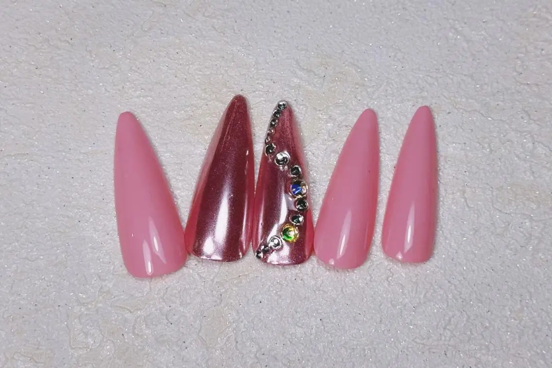 ネイル ロングネイル スカルプネイル ネイルチップ ワンホンネイル MSSugar Nailのネイルデザイン