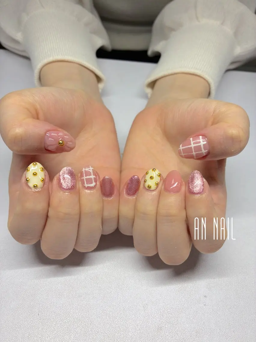 ネイル フラワーネイル 持ち込み ハンドネイル AN Nailのネイルデザイン