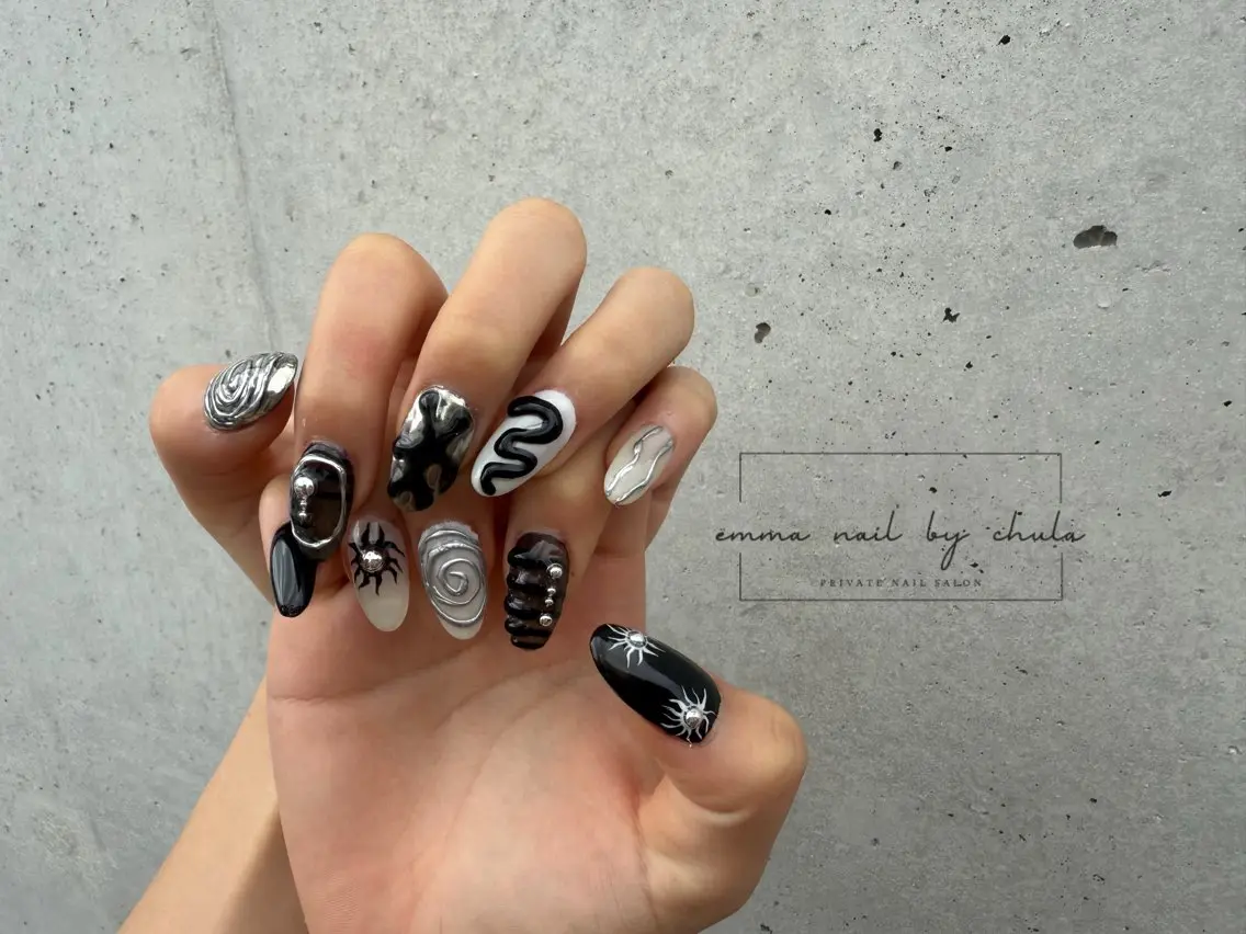 ネイル 持ち込み ハンドネイル ëmma nail_ by chulaのネイルデザイン