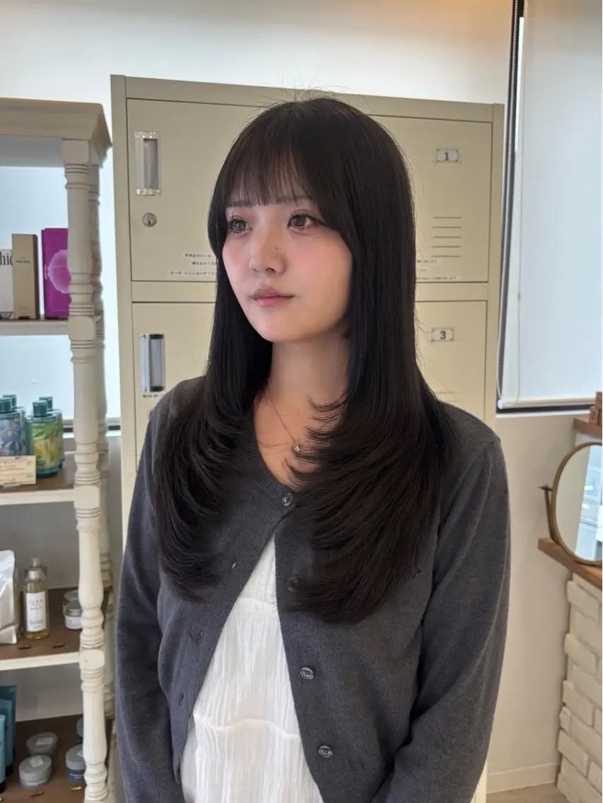 【大人気メニュー🩵】ワンカラー➕顔まわりカット💇🏻‍♀️✩の写真