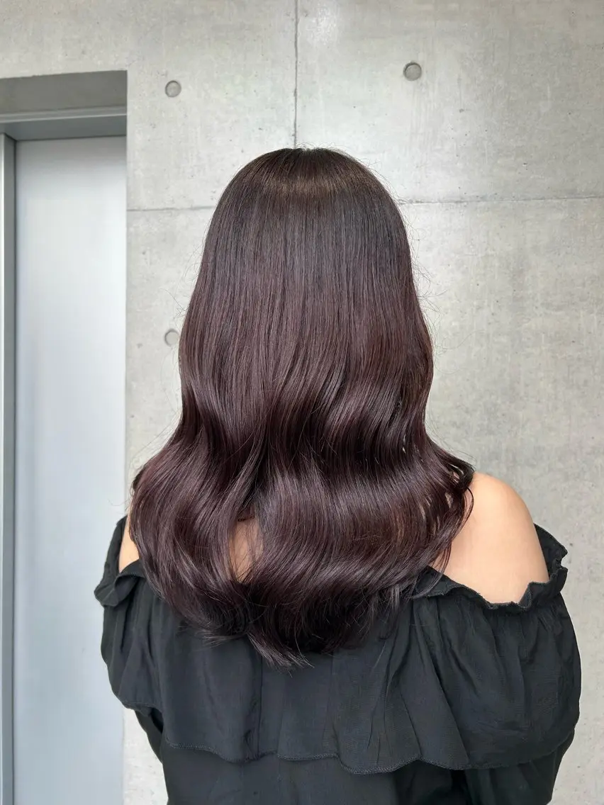 セミロング カラー ヘアアレンジ ヘアカラー トリートメント ボブ艶モテカラー🫧 カリンのヘアスタイル
