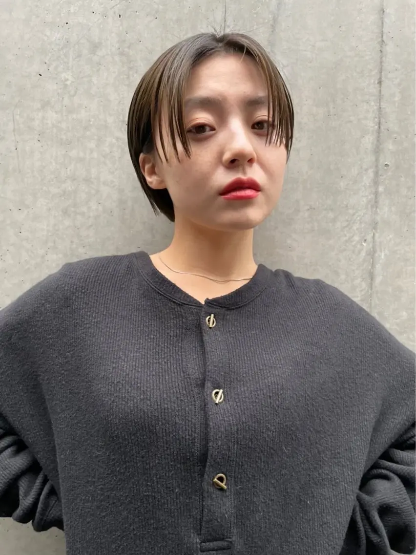 ショート ショートヘア 柳川沙羅 🌿透明感カラーのヘアスタイル