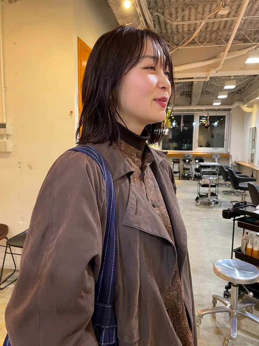 ミディアム カラー カット ヘアカラー トリートメント レイヤー／似合わせ TAKUYAのヘアスタイル