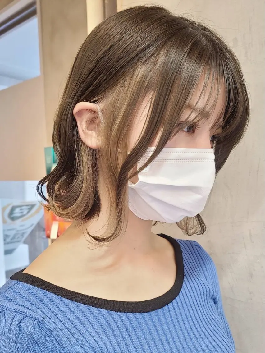 ミディアム カラー 杏菜🌺👶🏼💕 ／elima調布🫧のヘアスタイル
