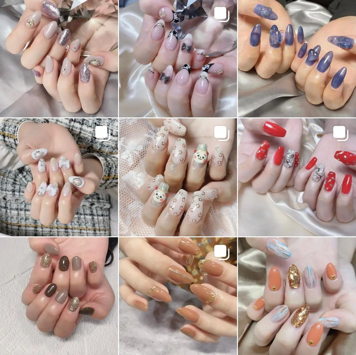 ネイル 渋谷／チップ長さ出し 👑アプレgel-xのネイルデザイン