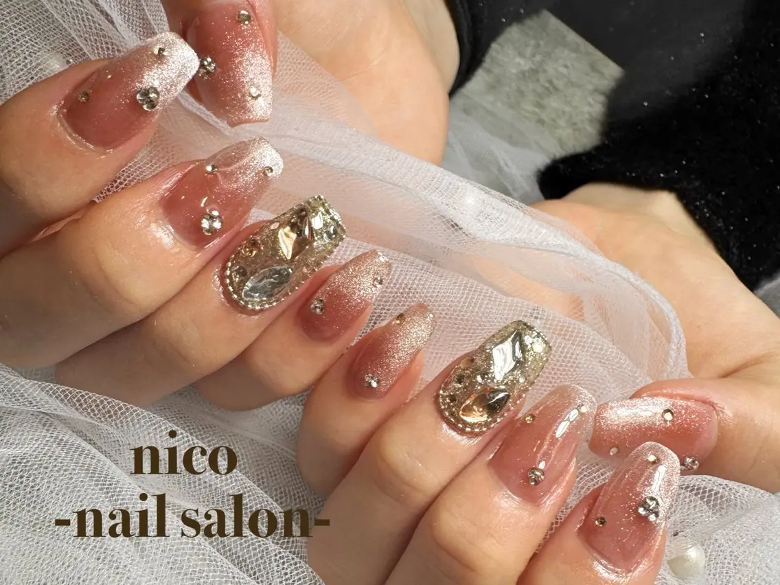 セミロング ハンドネイル nico-nail ️🫧wakanaのネイルデザイン