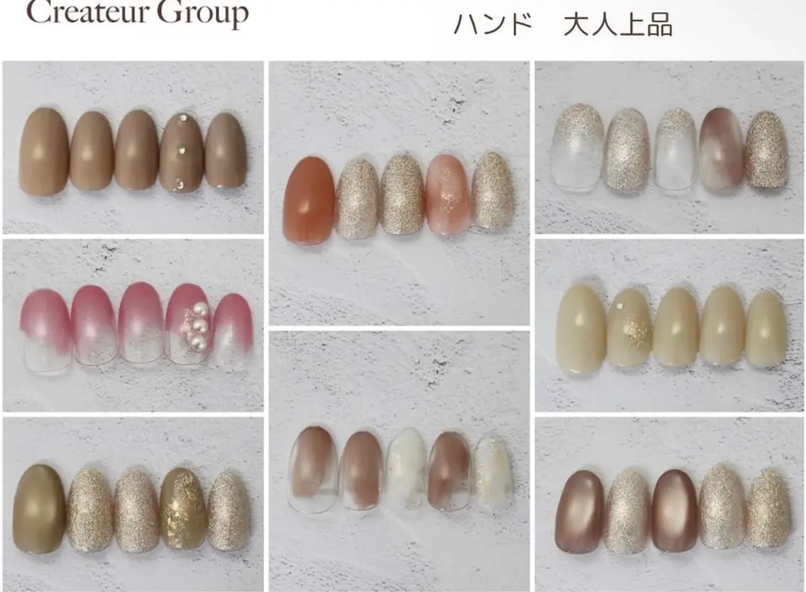ネイル ハンドネイル クレアラルーチェ米子 モデル募集のネイルデザイン