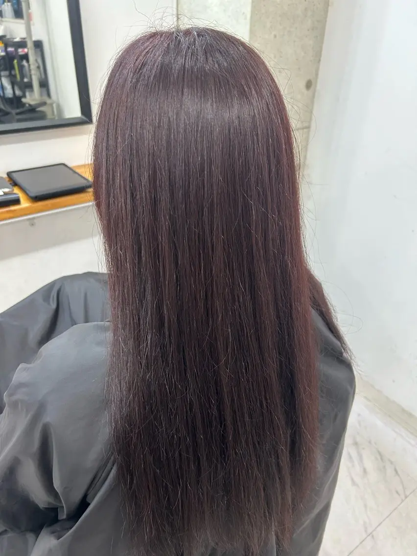 カラー ラベンダーカラー ラベンダーピンク ピンクカラー ヘアカラー あべ みゅうのヘアスタイル