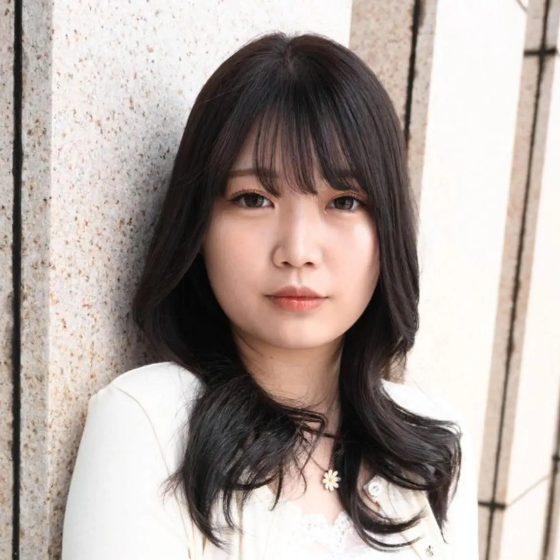 セミロング カラー 黒髪 透明感カラー 小顔カット カット ヘアカラー ❇️安達 優心❇️ レイヤー/艶髪特化のヘアスタイル