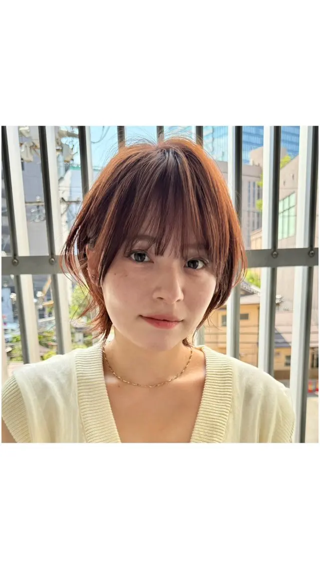 ショート カラー ボブレイヤー ボブ レイヤーカット ショートヘア カット ヘアカラー トリートメント 🌟TOSHI/透明 感カラー/ショートのヘアスタイル