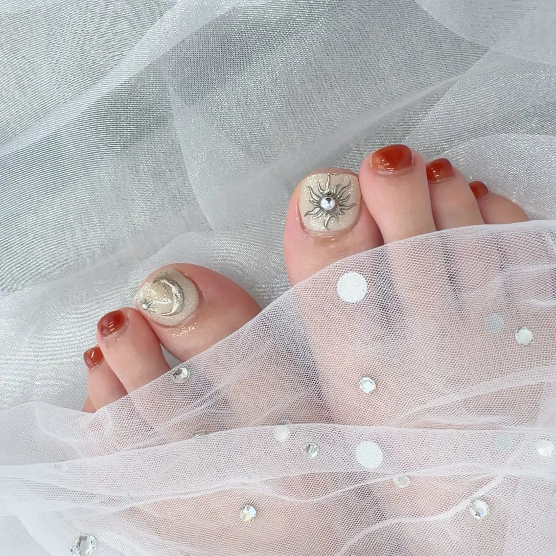 ネイル フットネイル 京橋Lance nail🫧RIKOのネイルデザイン
