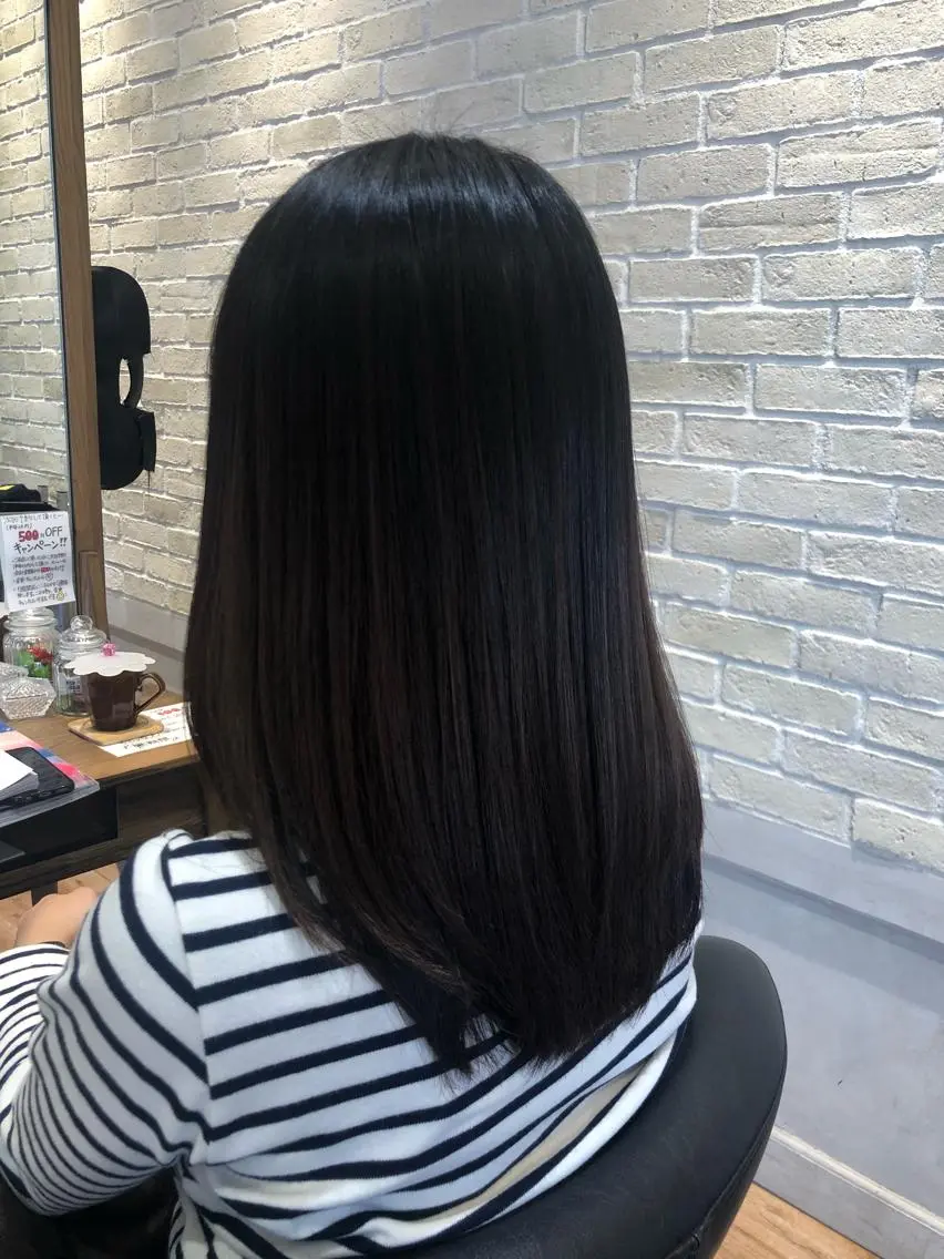 【🍀ご新規様限定🍀】《艶髪コース👑》美フォルムカット+髪質改善艶髪ストレート+業界最高峰トリートメントの写真