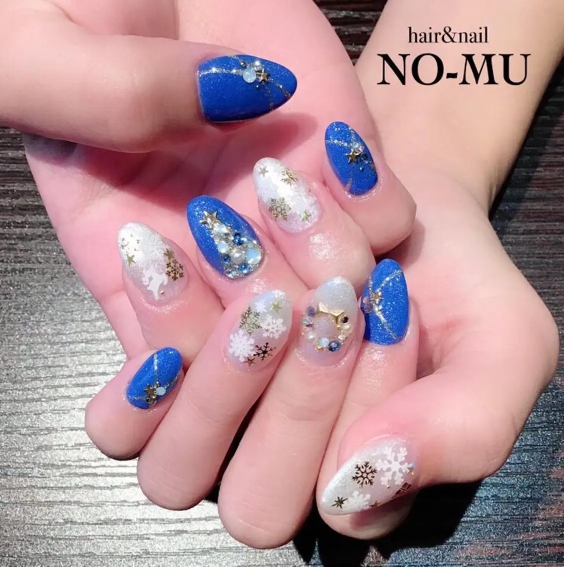 ネイル 冬ネイル クリスマス hair&nail NO-MUのネイルデザイン