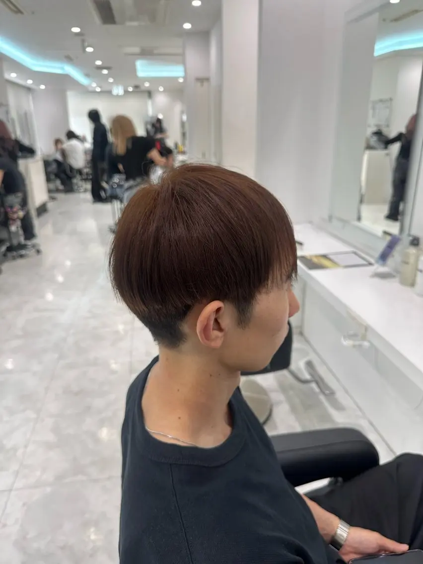 ショート カラー メンズ カット ヘアカラー トリートメント ヘッドスパ 🐺韓国風メンズ特化 あさひ🐺のヘアスタイル
