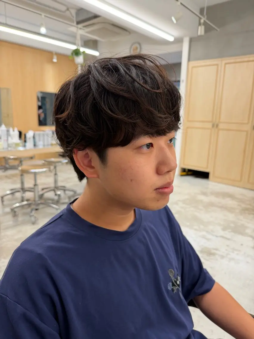 ショート パーマ カット パーマ メンズパーマ特化 🦖森田道成のヘアスタイル