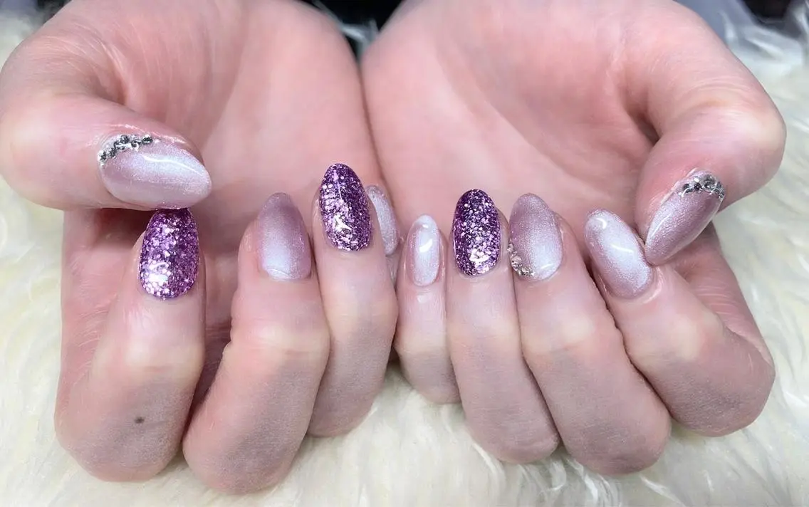 ネイル ジェルネイル ニュアンスネイル パラジェル シンプルネイル 冬ネイル ハンドネイル Nail&eye Belire 新宿のネイルデザイン
