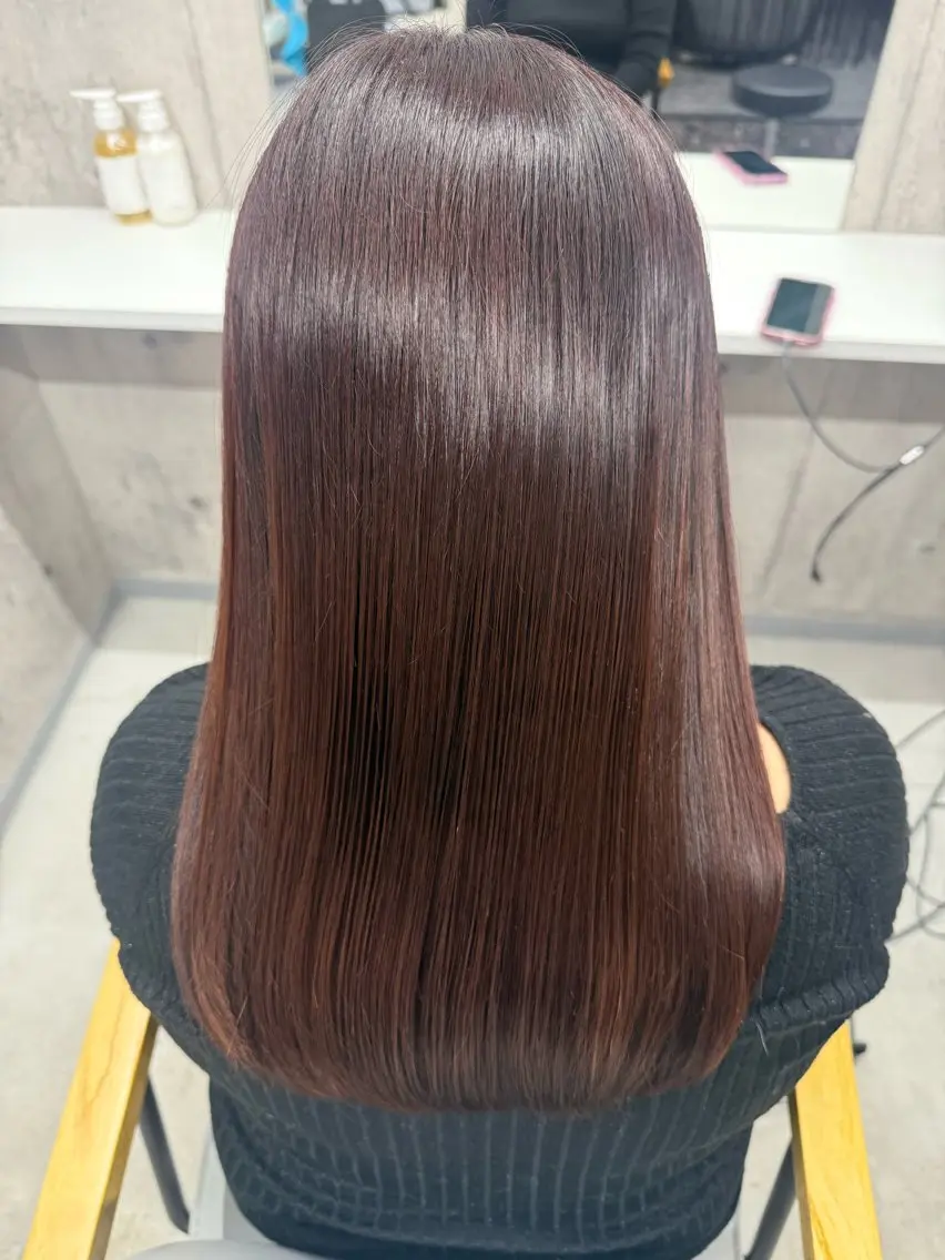ロング カット ヘアカラー トリートメント ageless/ 髪質改善marinaのヘアスタイル