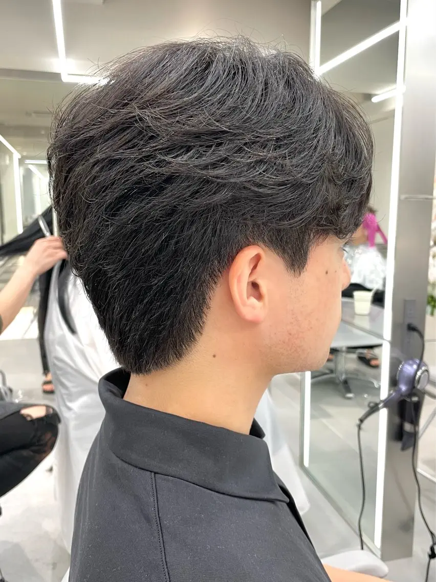 ショート センターパート/ マッシュ 小野 樹のヘアスタイル