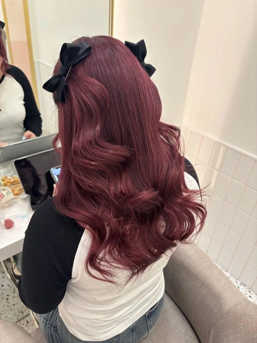 ロング 💎のぼりゆい/大須 ブリーチなしWカラーのヘアスタイル