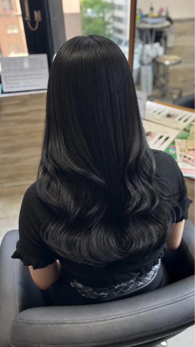 ロング カラー カット ヘアカラー 透明感カラー✨ Marin♡のヘアスタイル