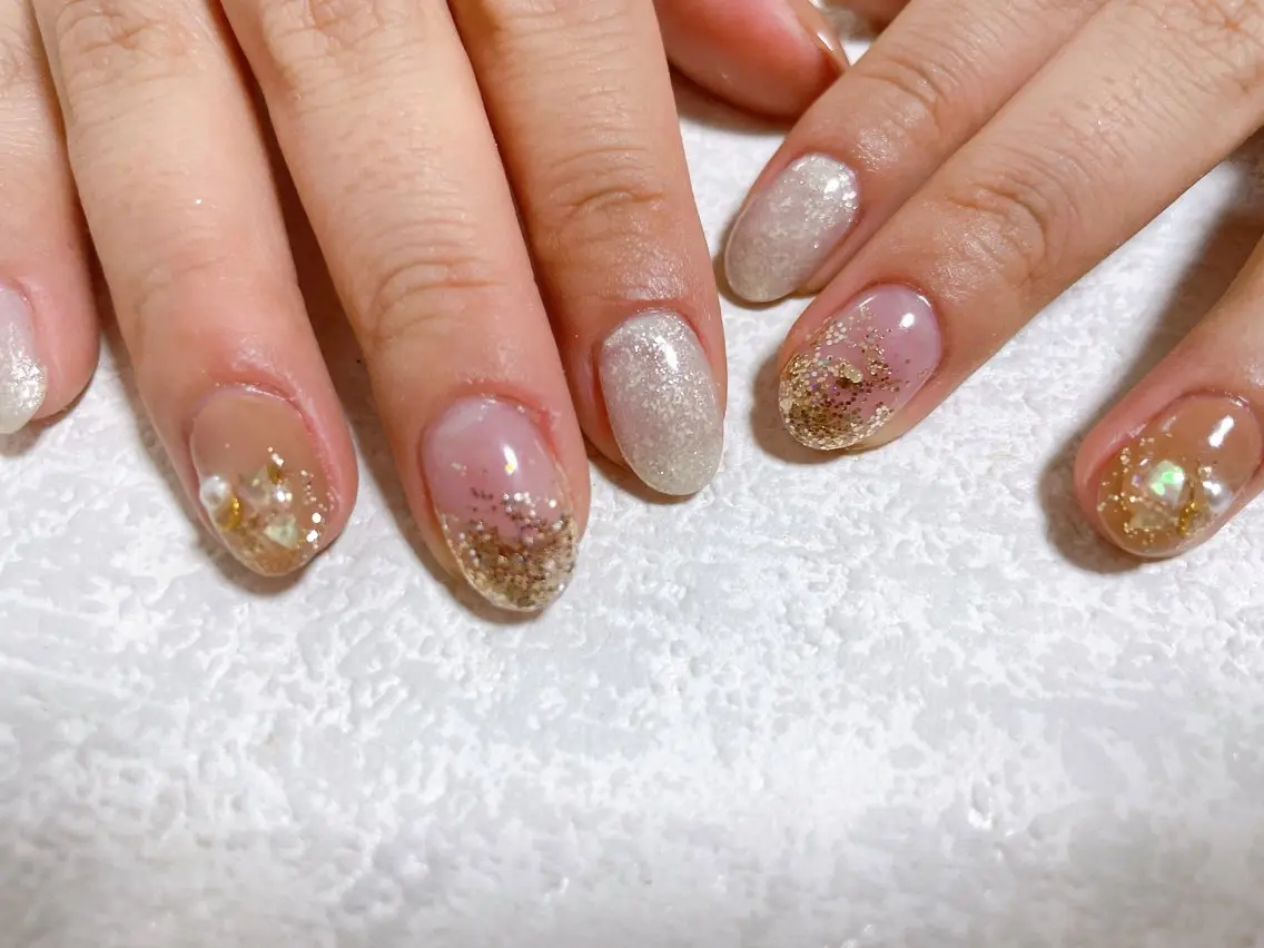ネイル ジェルネイル 韓国ネイル メンズネイル パラジェル ブライダルネイル ハンドネイル mogunail &blowのネイルデザイン