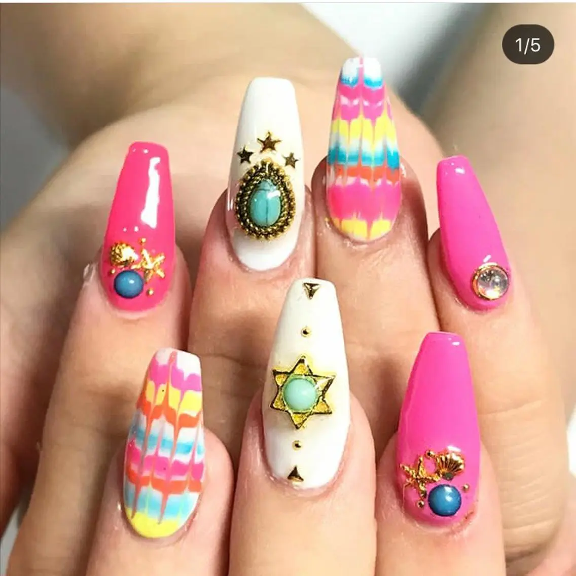 ネイル アートネイル ピーコックネイル スカルプネイル 渋谷/チップ長さ出し 👑アプレgel-xのネイルデザイン