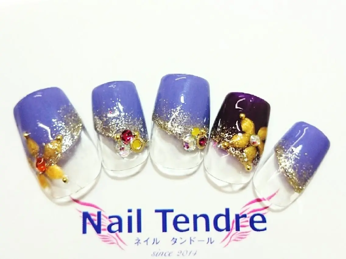 ネイル アートネイル ジェルネイル ソフトジェル ストーンネイル ハンドネイル Nail  Tendreのネイルデザイン