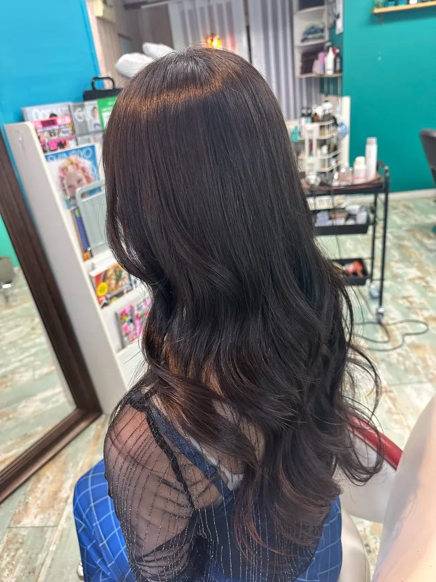 ロング ヘアセット 三原 友美のヘアスタイル