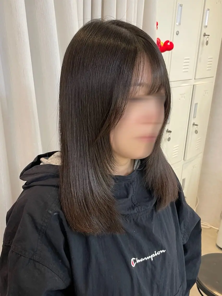 ミディアム 安井まゆ _Box mico.のヘアスタイル