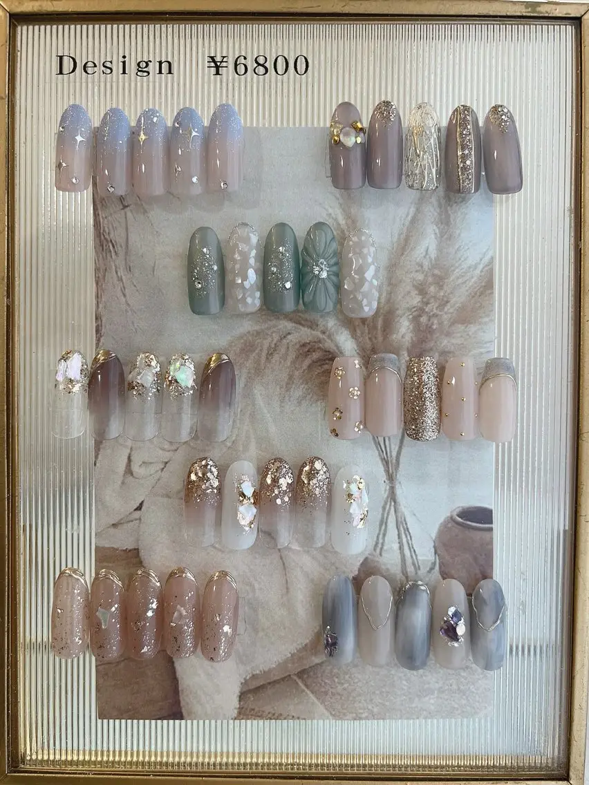 ネイル フットネイル ジェルネイル 韓国ネイル ミラーネイル ニュアンスネイル ハンドネイル nail salon Lauleaのネイルデザイン