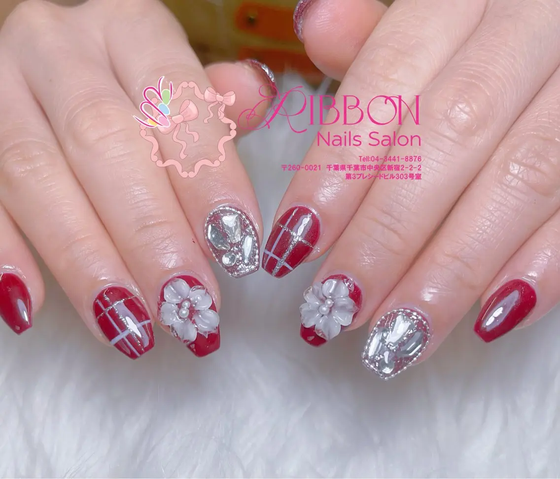 ネイル アートネイル チークネイル フットネイル フレンチネイル グラデーション ハンドネイル Ribbonnail salonのネイルデザイン
