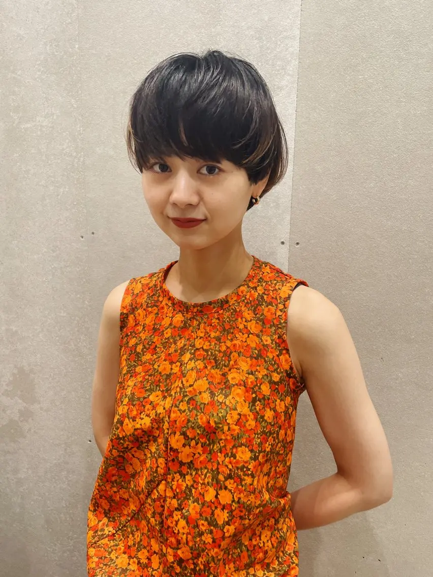 ショート カラー ショートヘア カット ヘアカラー トリートメント センスをお届けします 大谷将生infpのヘアスタイル