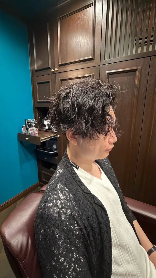 パーマ メンズ 佐藤 笑夢のヘアスタイル