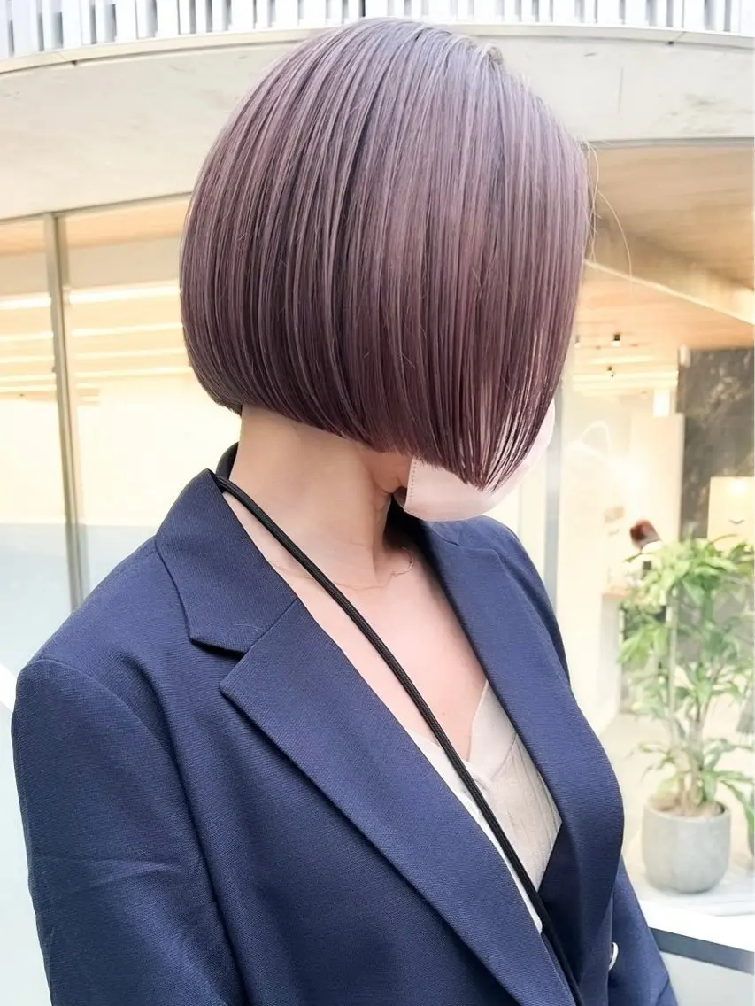 ショート ショートボブ ボブ ハイライト 髪質改善 レイヤーカット ショートカット/ボブ /レイヤー/ヨシミのヘアスタイル