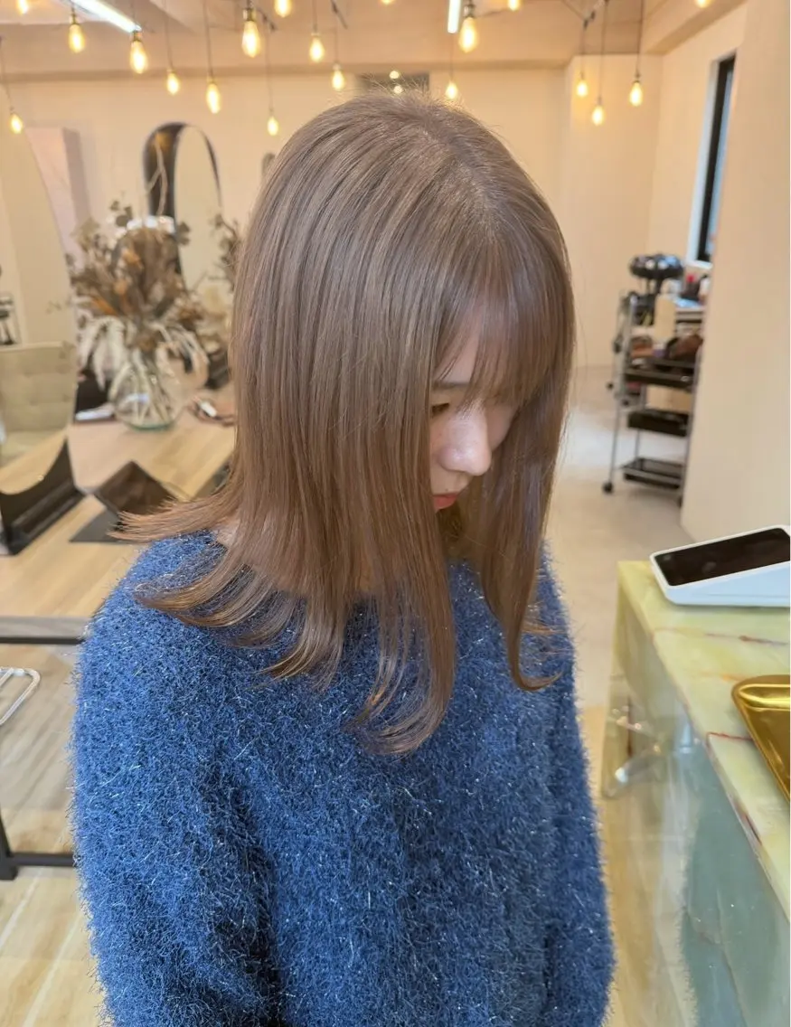 【迷ったらコレ】🍁カット＋透明感カラー＋4STEPトリートメント🍁¥16000→9500の写真