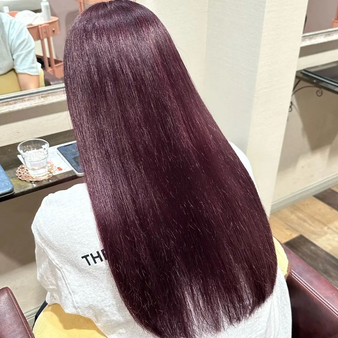 ロング カラー カット ヘアカラー トリートメント 柔らかいbeige ￤韓国￤🩰マユ🩰のヘアスタイル