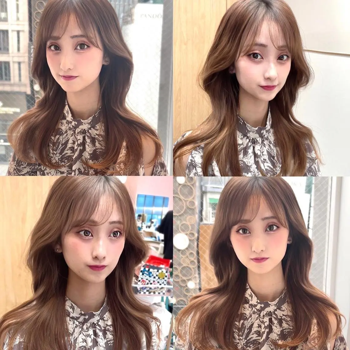 ロング カラー ヘアアレンジ アディクシーカラー ベージュカラー 透明感カラー イヤリングカラー グレージュ カット トリートメント 顔周り特化/韓国ヘア /レイヤー/吉野幸大のヘアスタイル