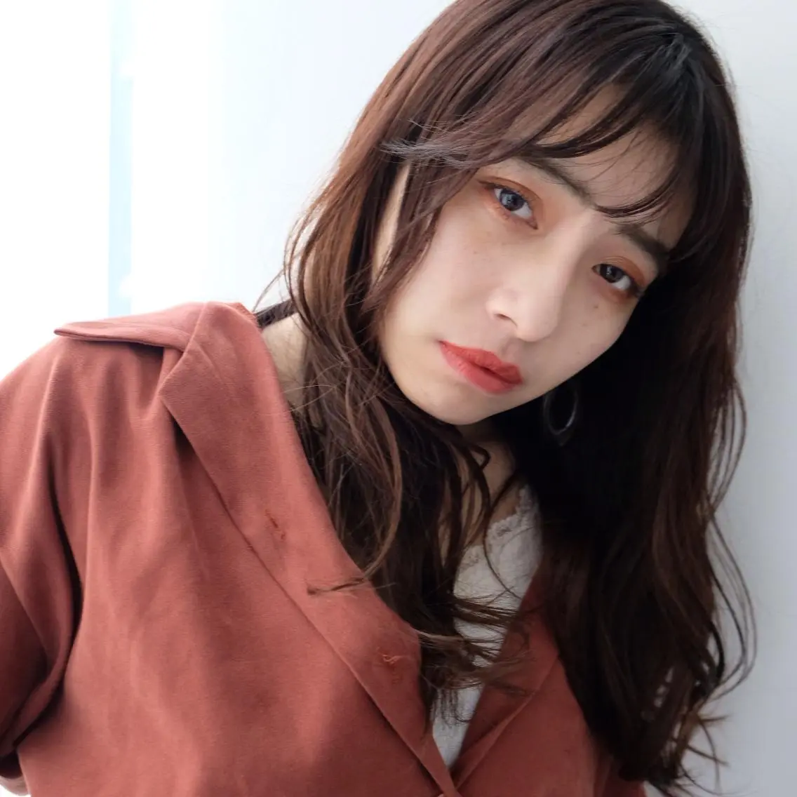 ロング カラー パーマ シースルーバング 大人可愛いHair ❤︎Ayakoのヘアスタイル