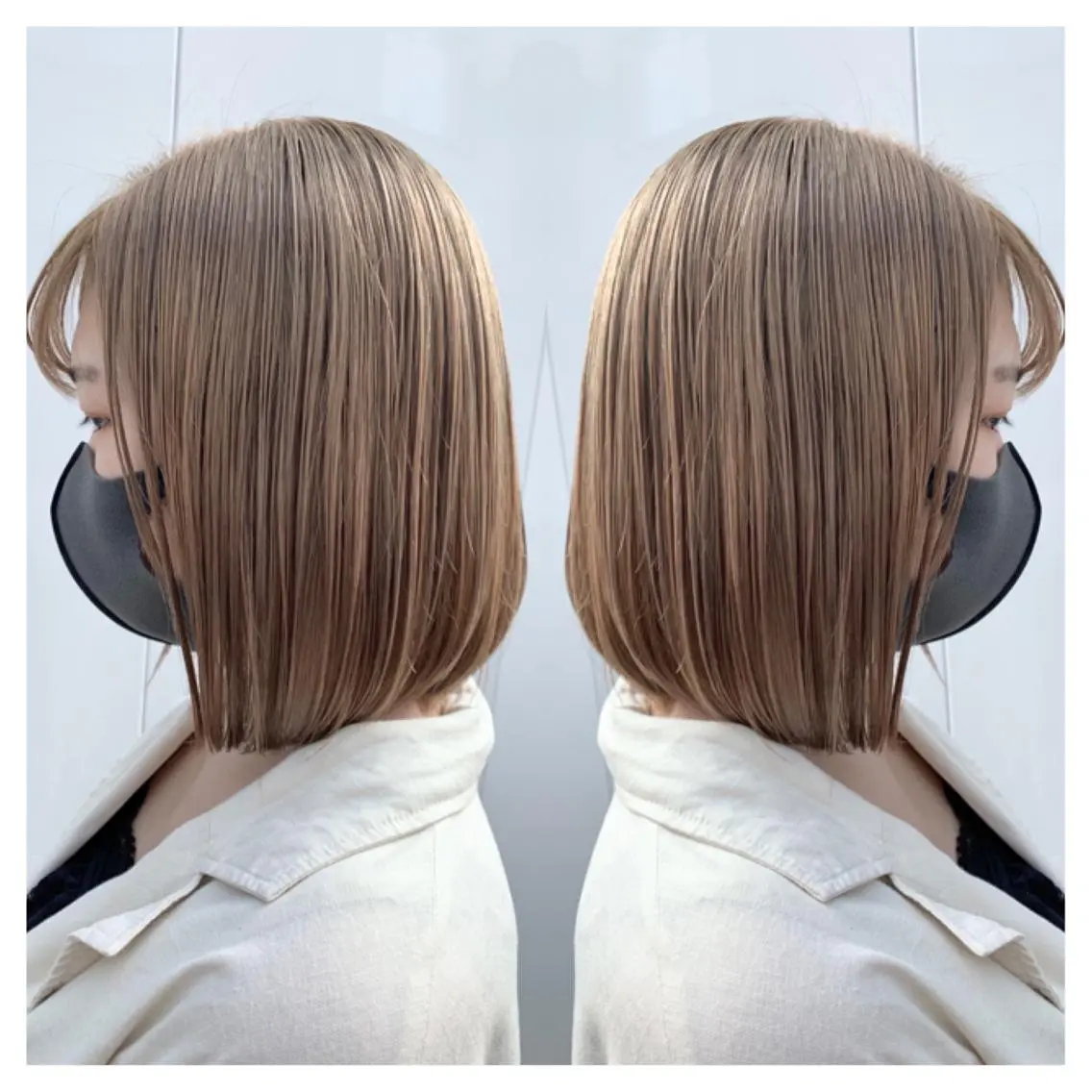 ミディアム カラー ヘアカラー トリートメント 村山 茉衣のヘアスタイル
