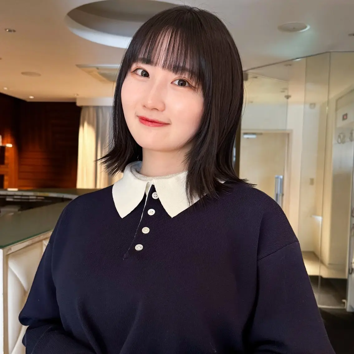 ミディアム ボブレイヤー ボブ レイヤーカット モデル募集/山田蓮/ レイヤーボブのヘアスタイル