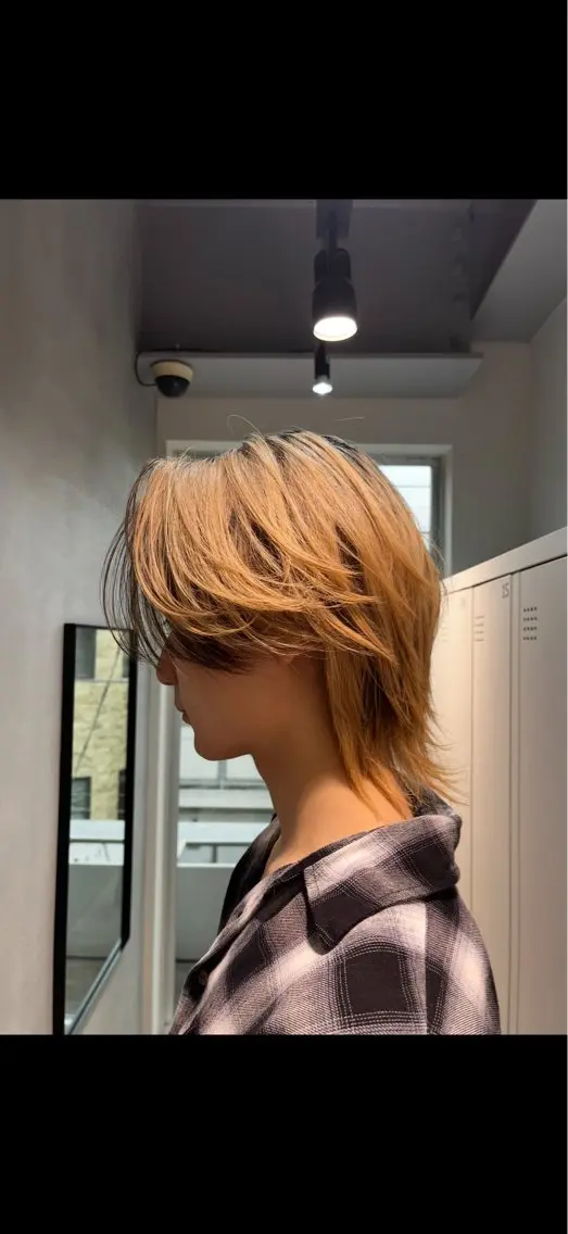 カラー メンズ ヘアカラー レイヤー/透明感 カラー/ましろのヘアスタイル