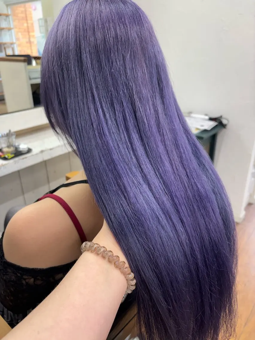 ロング カラー ブリーチ エクステ ヘアカラー エクステ 香野 優子のヘアスタイル