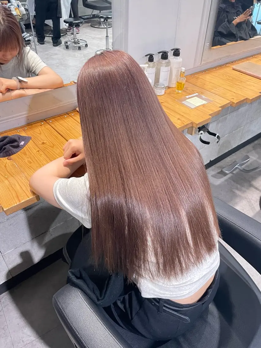 【🌸ケア込×カット🌸】🌸カット×ケアブリーチ×集中トリートメント×炭酸スパ🌸の写真