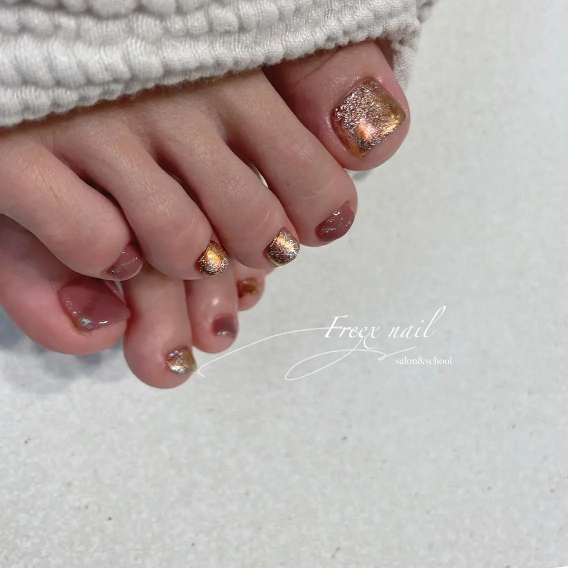 ネイル フットネイル freex nail /ニュアンス/個性派のネイルデザイン