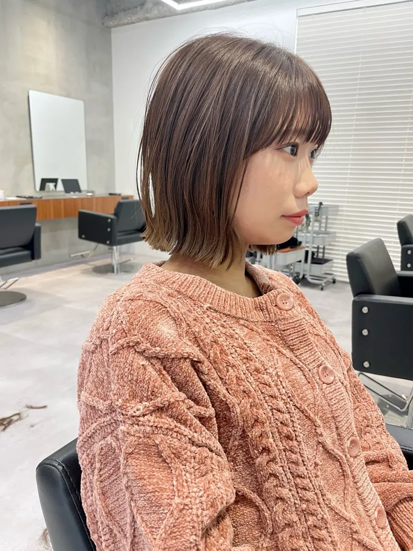 ショート カラー カット ヘアカラー 華 /ショート/ボブのヘアスタイル