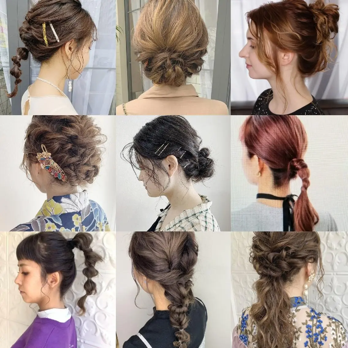 ヘアアレンジ ミディアム 結婚式・ブライダル 簡単アレンジ 顔周りカット ハイライト 髪質改善 Amour Akala.hkのヘアスタイル