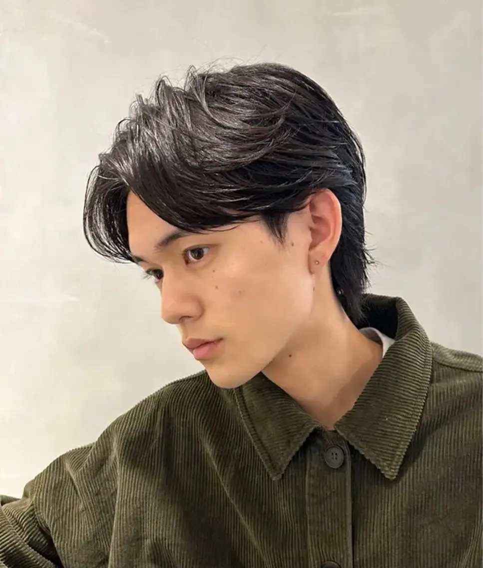 ショート メンズ センターパート マッシュ ツーブロック 似合わせカット 吉田 凱翔のヘアスタイル